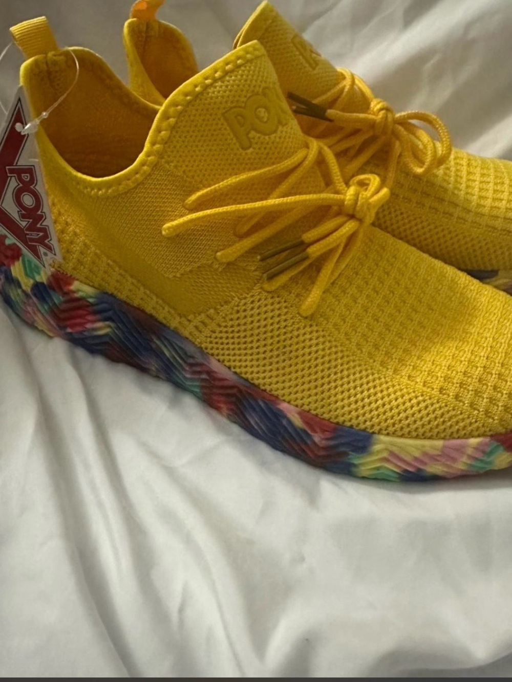 Pony Bright Yellow Knit Slip-On Sneaker